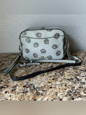 Coach Rose Print Camera Bag